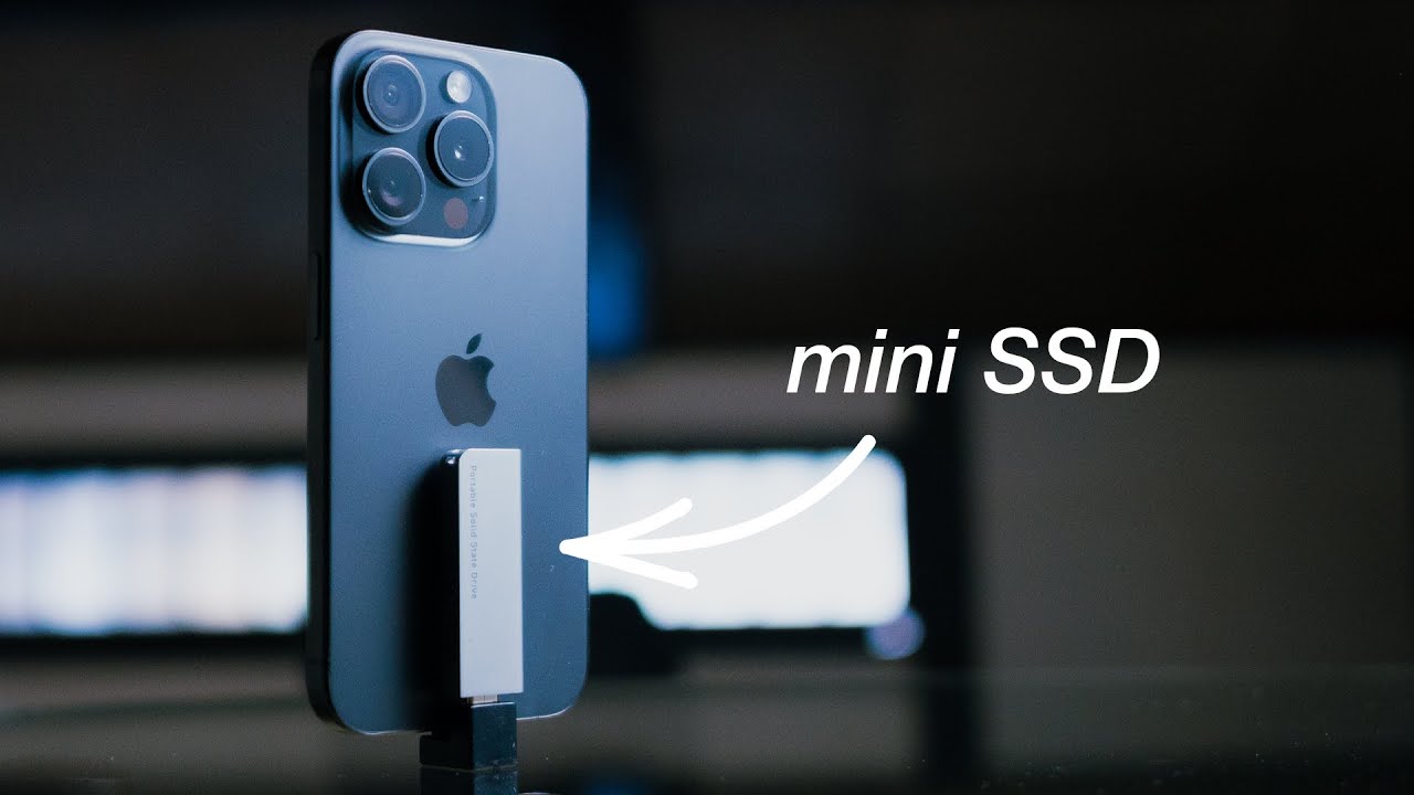 ミニマルな iPhone 15 Pro 動画撮影セットアップ！爆速&コンパクトLogitech SSD！