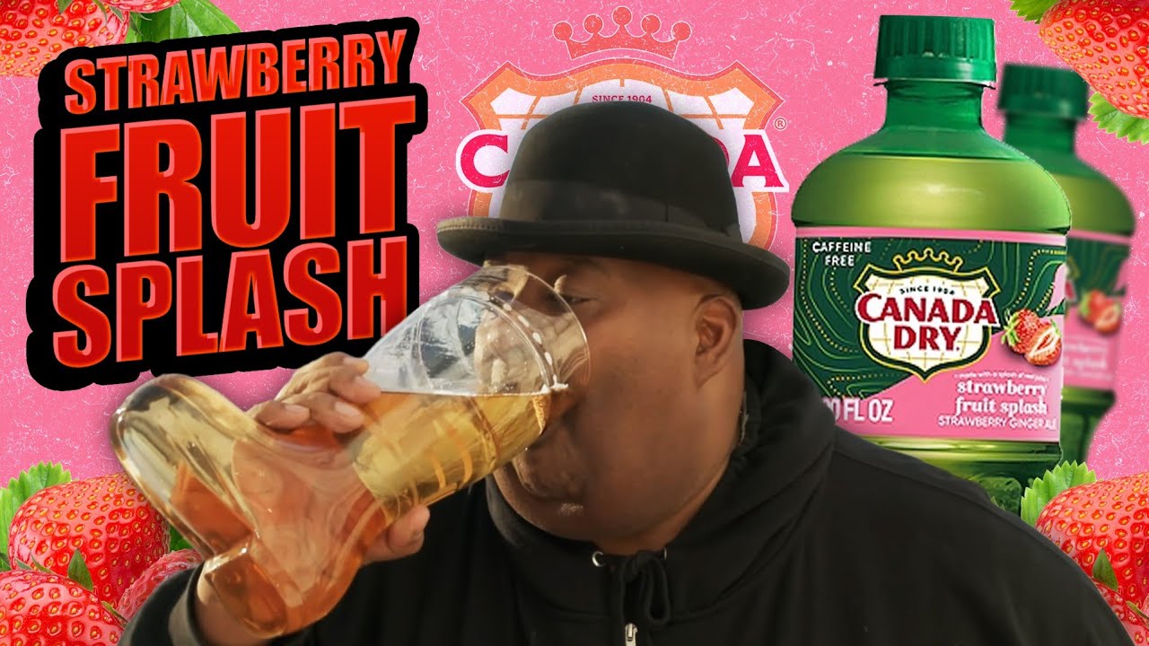 New Canada Dry Strawberry Fruit Splash Review & Chug