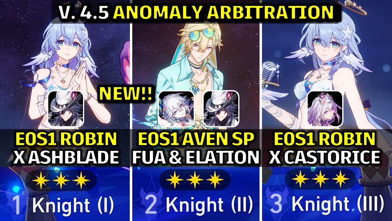 NEW Anomaly Arbitration 4.5 | E0S1 Robin Summeretto & E0S1 Aventurine Waveflair | HSR 4.5