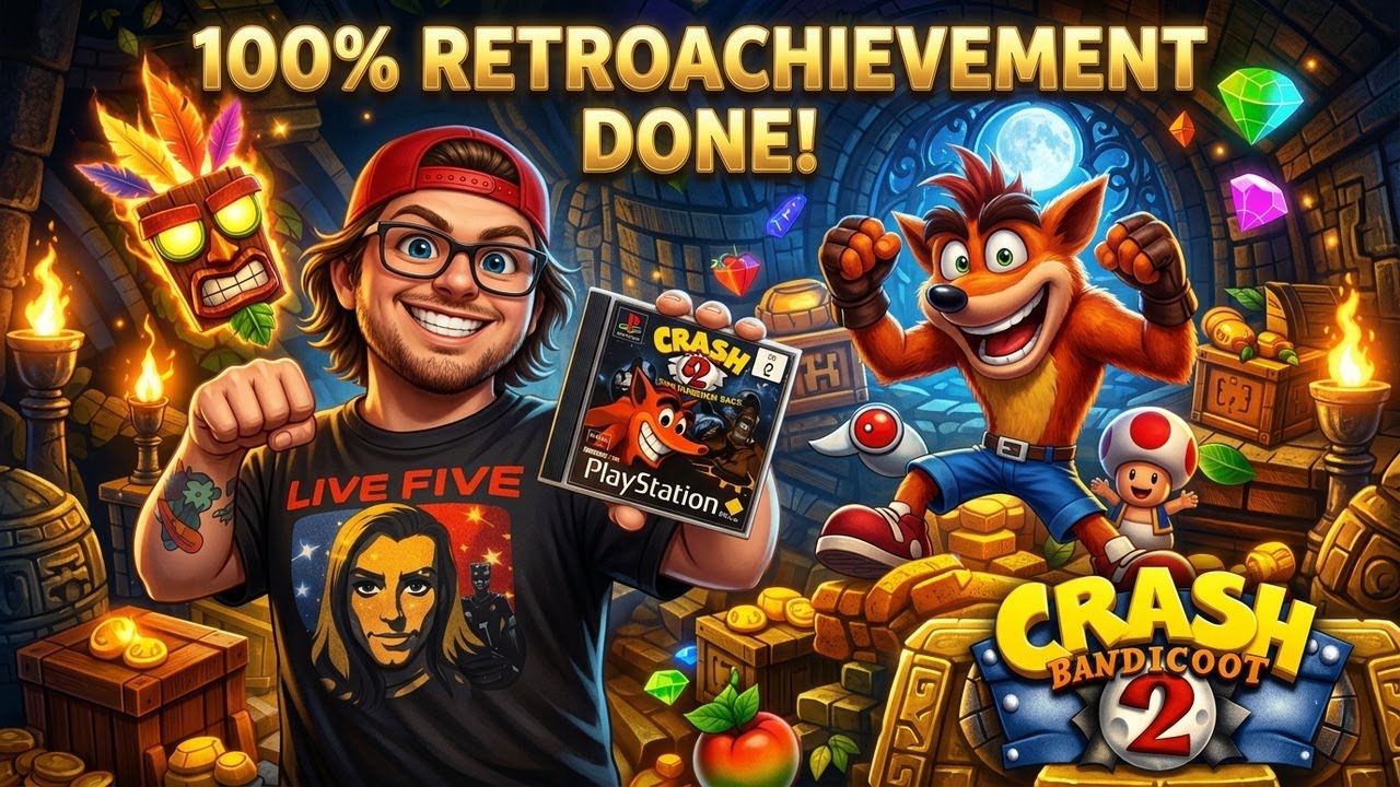 Crash Bandicoot 2: The Ultimate RetroAchievement Run (100% Done!)