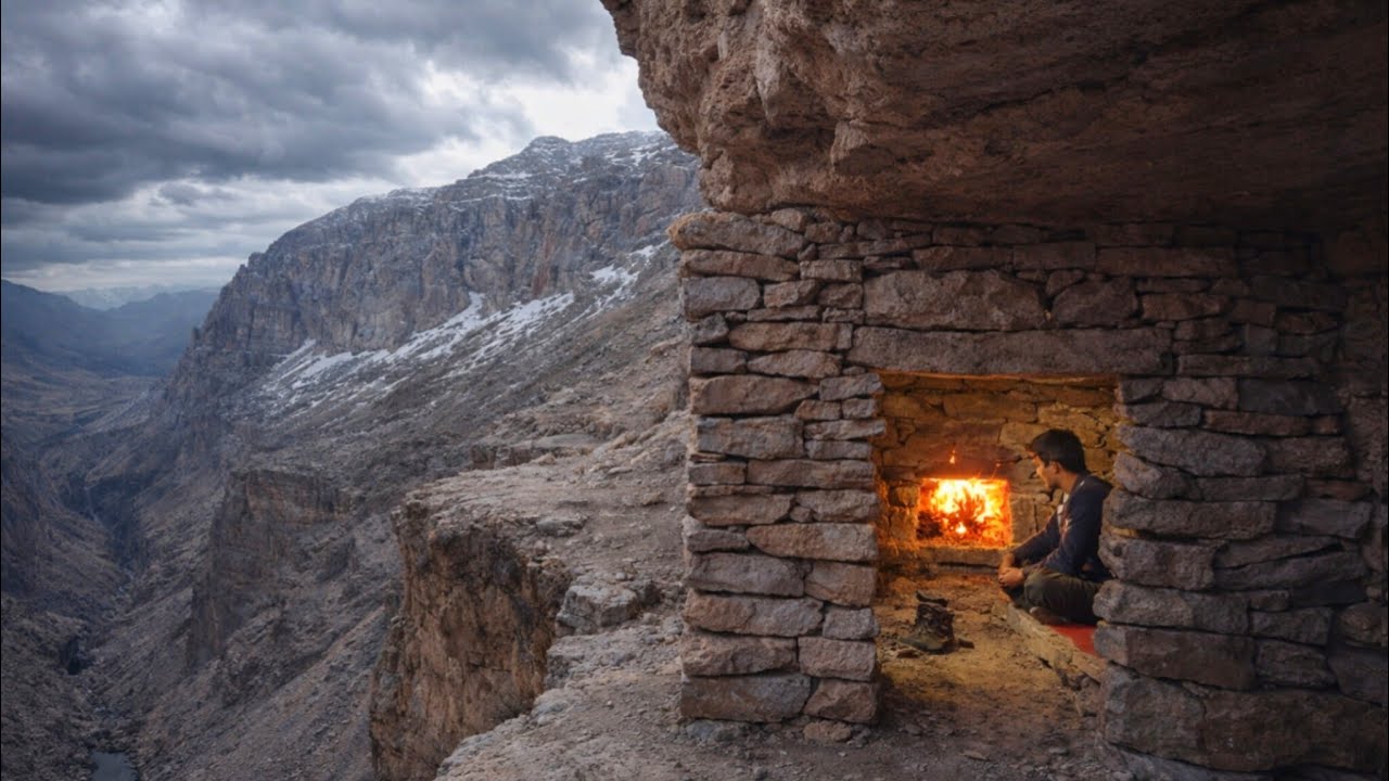 Pro Bushcraft: Building a Shelter Under a Rock