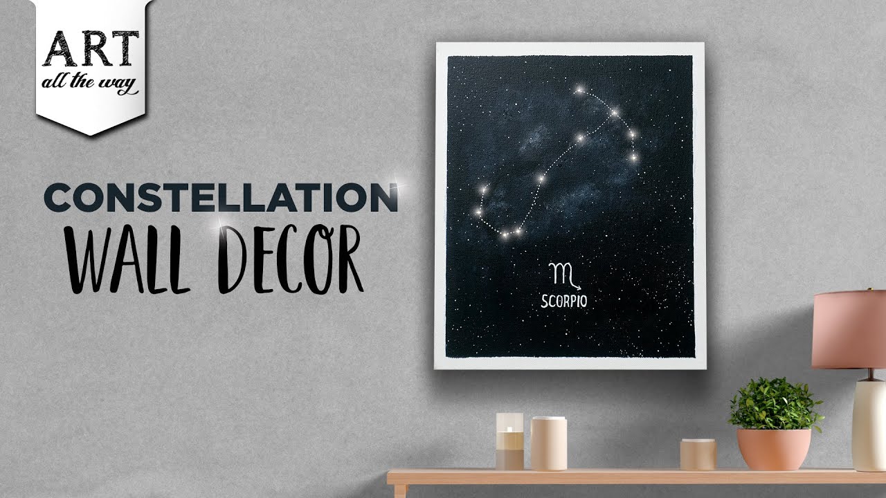 Constellation Wall Decor | Simple Wall decor Ideas | Painting DIY