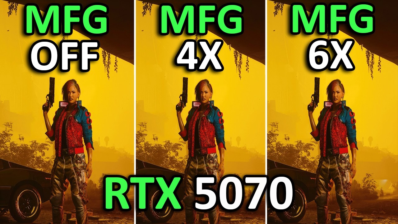 RTX 5070 DLSS 4.5 Dynamic Multi Frame Generation | 6X MFG при разрешении 1440p и 2160p