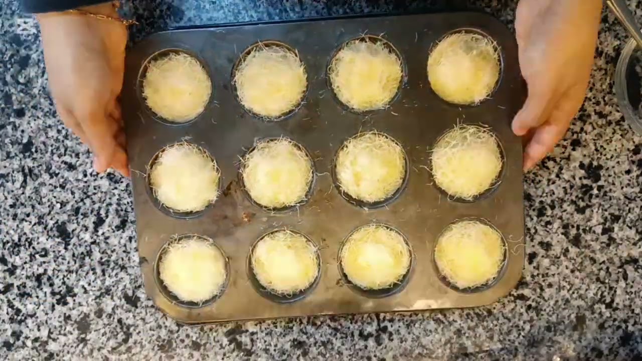 مش هتشتريها تانى وهتعمليها بأقل الإمكانيات فى البيت # كنافة بالجبنة❤️❤️