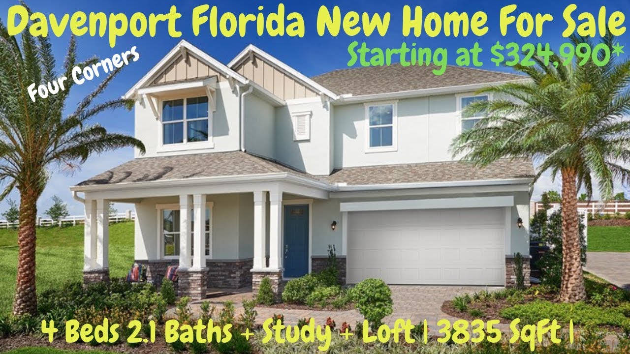 Davenport Florida New Home For Sale with Optional Balcony in the Master | Sanya Model | K.Hovnanian