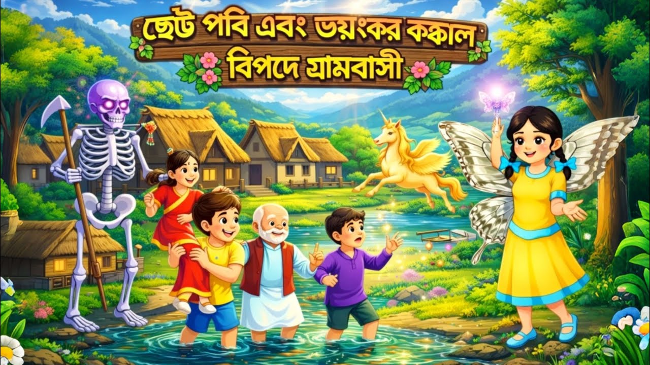 ছোট্ট পরি এবং ভয়ংকর কঙ্কালের লড়াই || Bangla New Magicl  Cartoon Video || Rupkothar Golpo 