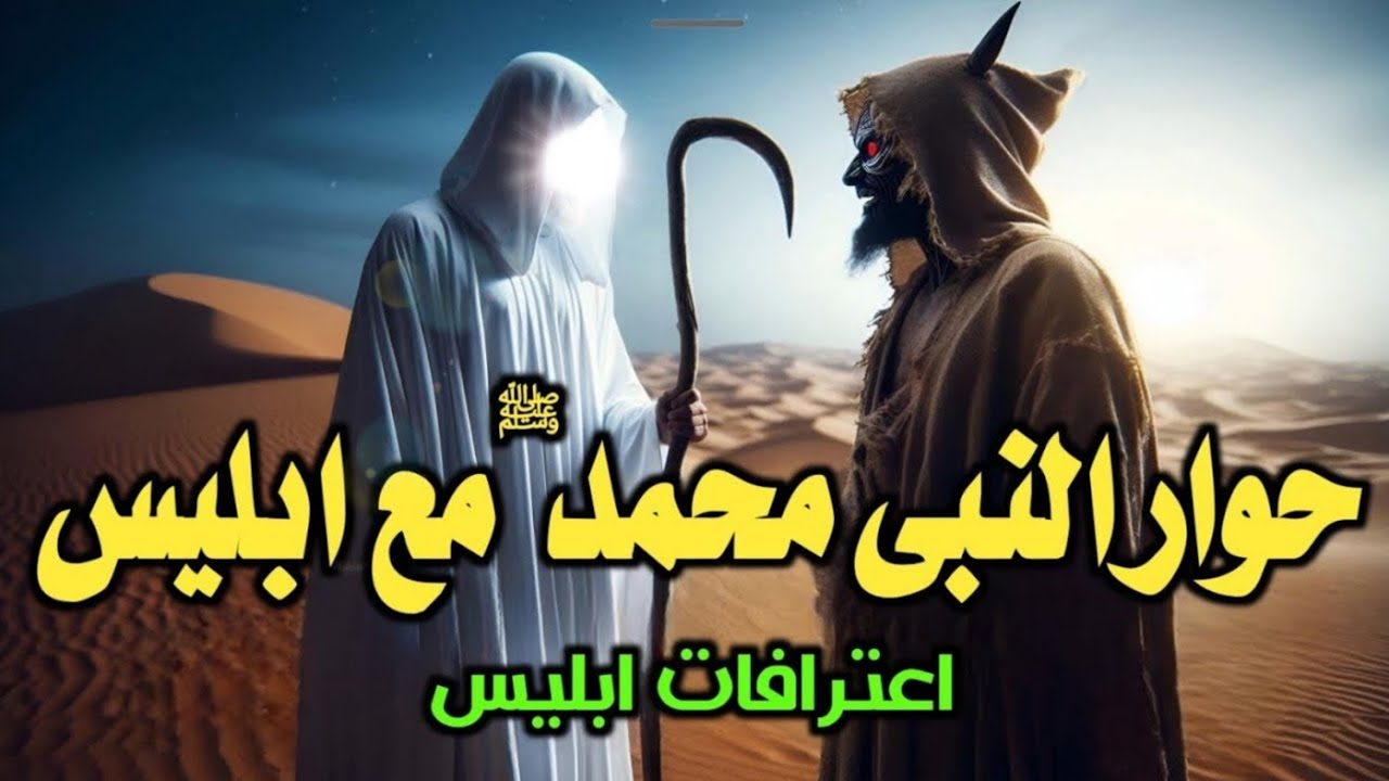 حوار بين النبى محمد ﷺ وابليس اعترافات الشيطان التى اذهلت الجميع