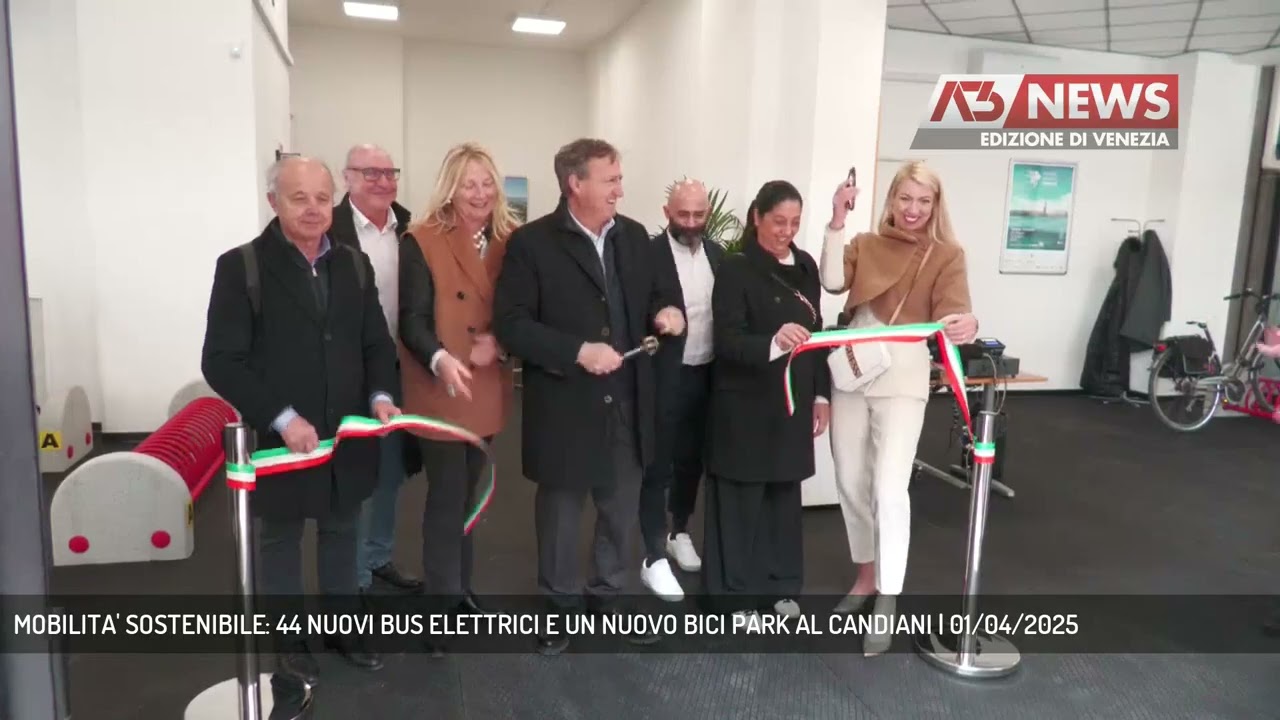 MOBILITA' SOSTENIBILE: 44 NUOVI BUS ELETTRICI E UN NUOVO BICI PARK AL CANDIANI | 01/04/2025