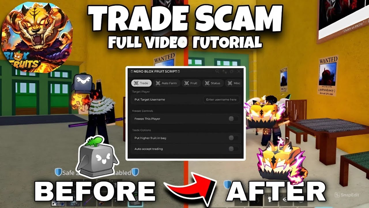 REAL TRADE SCAM SCRIPT 2025 | Blox Fruits