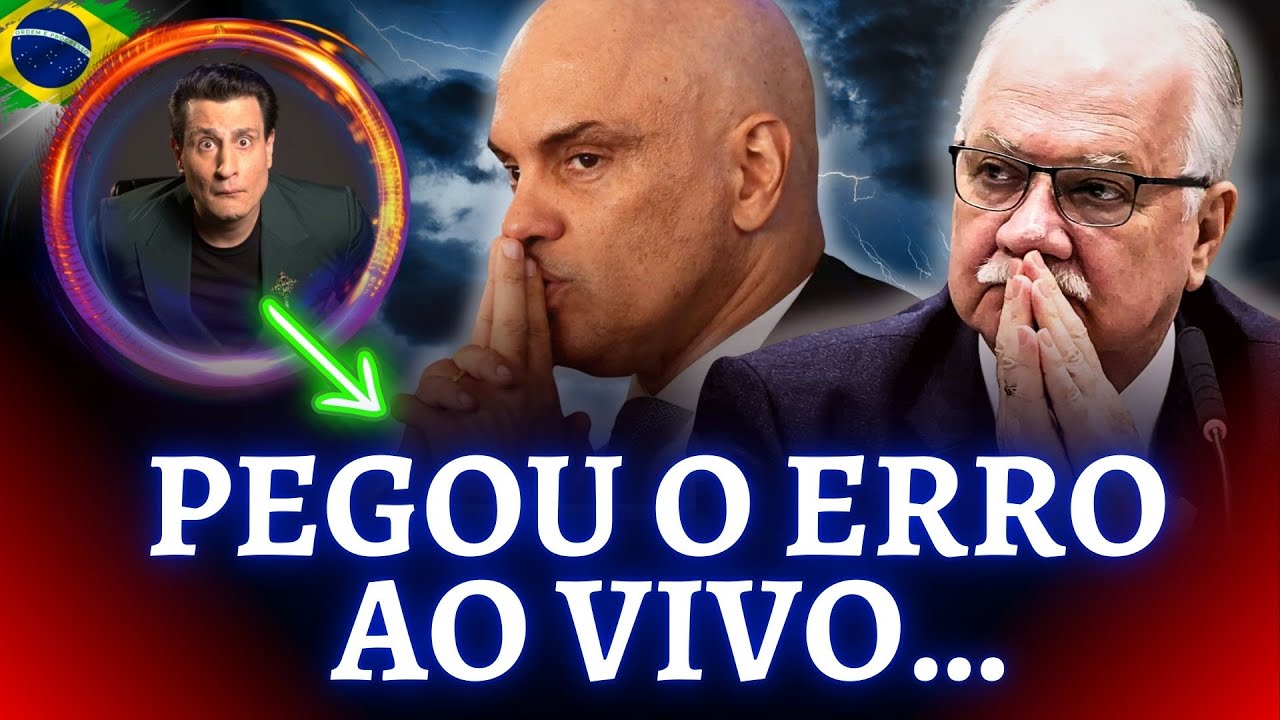 Pavinatto pega erro bizarro ao vivo do Presidente do STF 