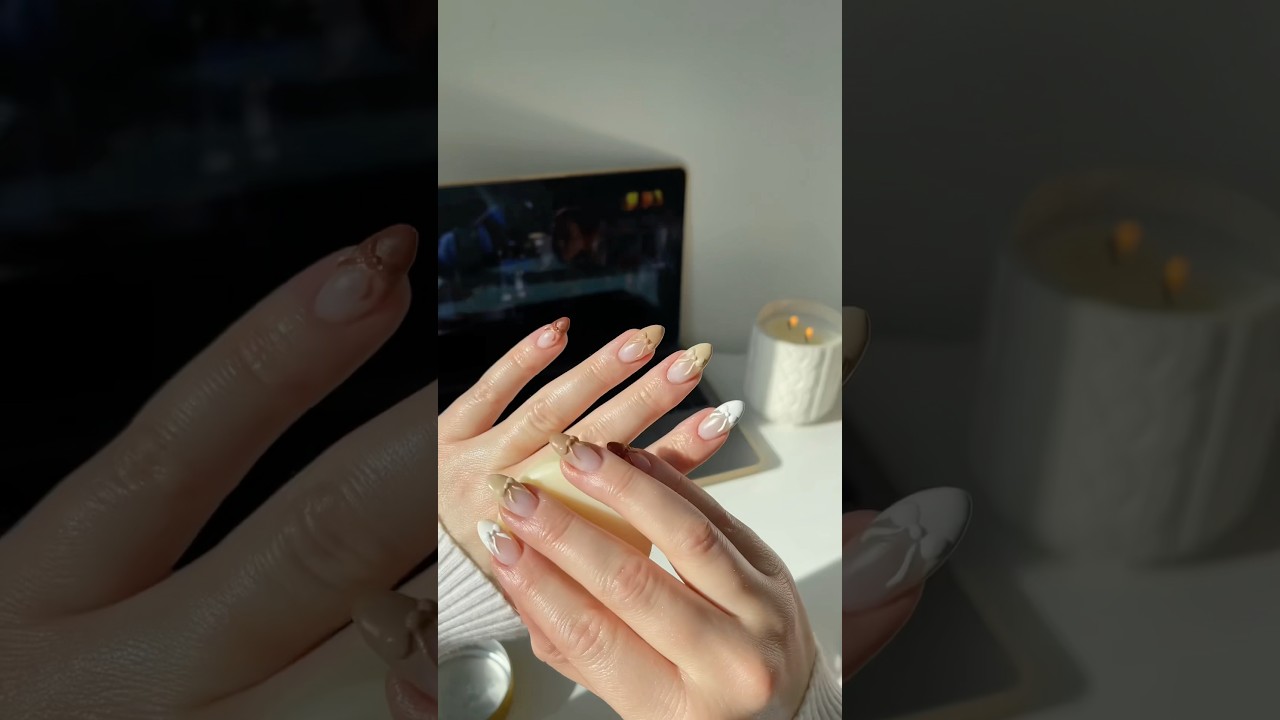 ASMR SELF CARE DAY 🍂🤎 #fall #selfcare #asmr #nails