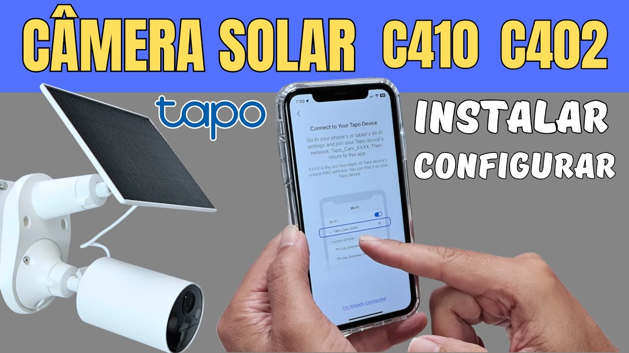 Como instalar câmera Solar Tapo C410 e C402