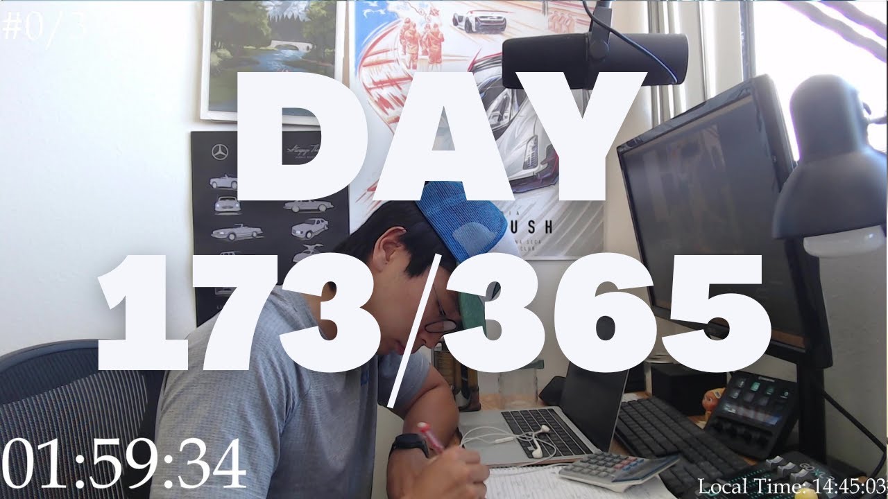 Study With Me Live | Day 173/365 🦍🌱