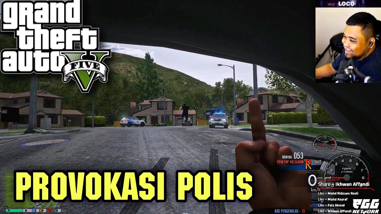 🔴 GTA V | Chiko Provokasi Anggota Polis LAWAK