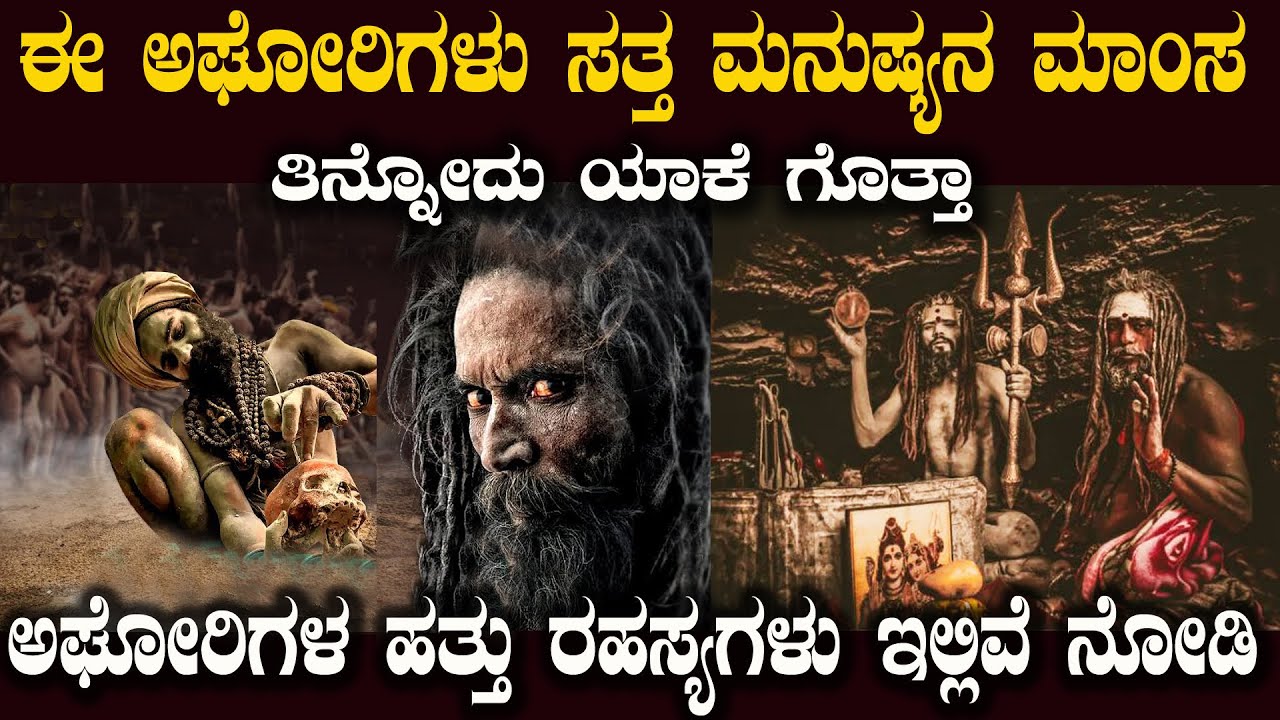 ಅಘೋರಿಗಳ ಬಗ್ಗೆ ಇರುವ ಈ ಹತ್ತು ವಿಷಯಗಳನ್ನು ನೀವು ತಪ್ಪದೇ ತಿಳಿಯಲೇಬೇಕು Aghoras real life Mystery