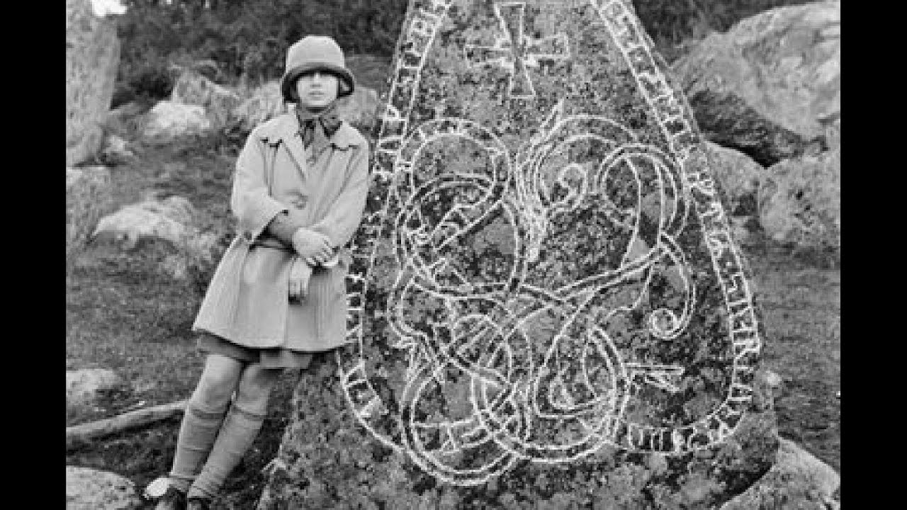 [RareHistoryPhoto]The impressive Viking runestones of the Swedish countryside, 1899-1945
