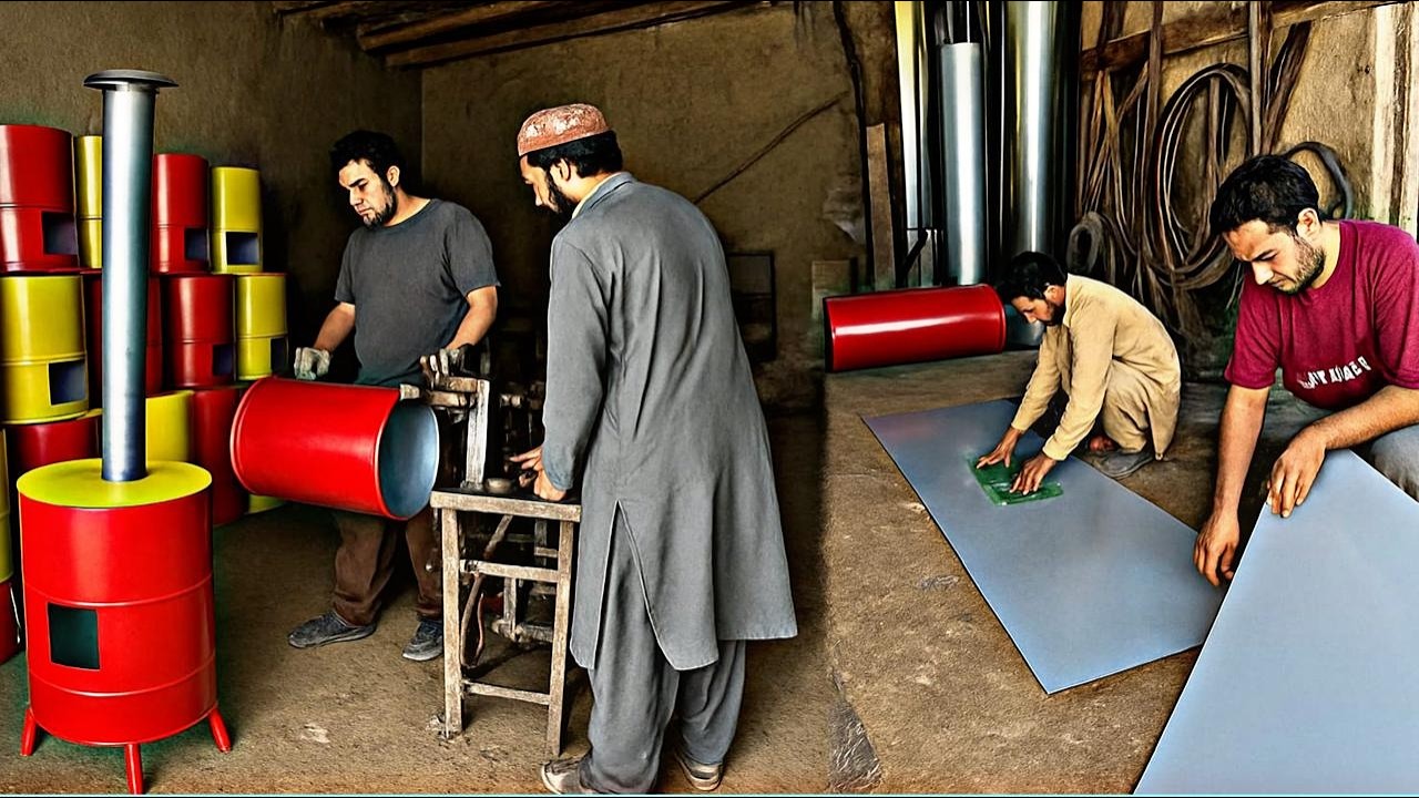 Traditional Metal Stove Making Workshop. In Afghanistan Local Workshop