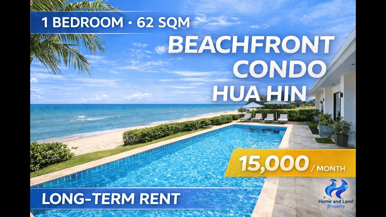 Beachfront 1 Bedroom Condo for Rent | Hua Hin Soi 9 – Only 15,000 THB/Month