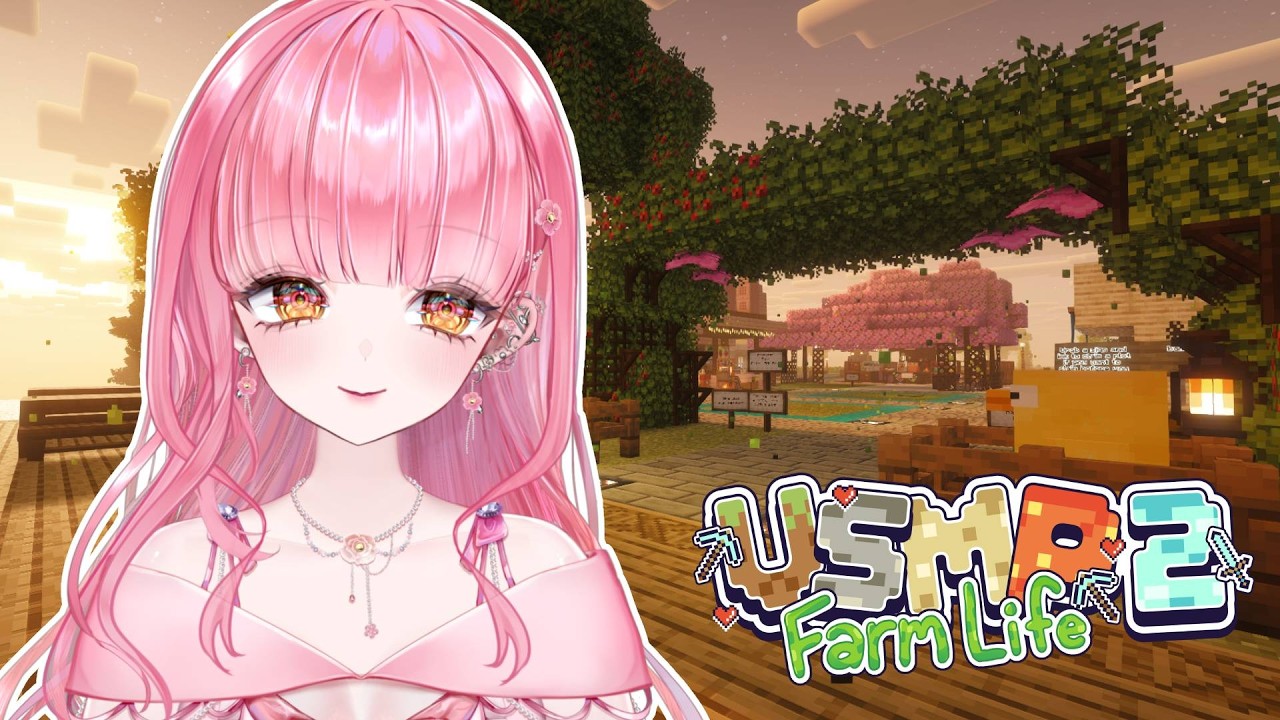 【VSMP 2: Farm Life】harvest market day!! making a strawberry stand!!! 🍓