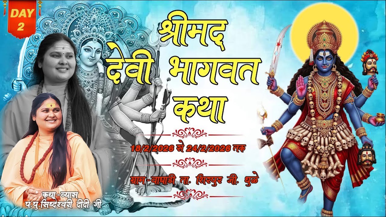 Day 2|| श्रीमद देवी भागवत कथा || P.Pu. Siddheshwari Didi ji || Siddheshwari Seva Sadan