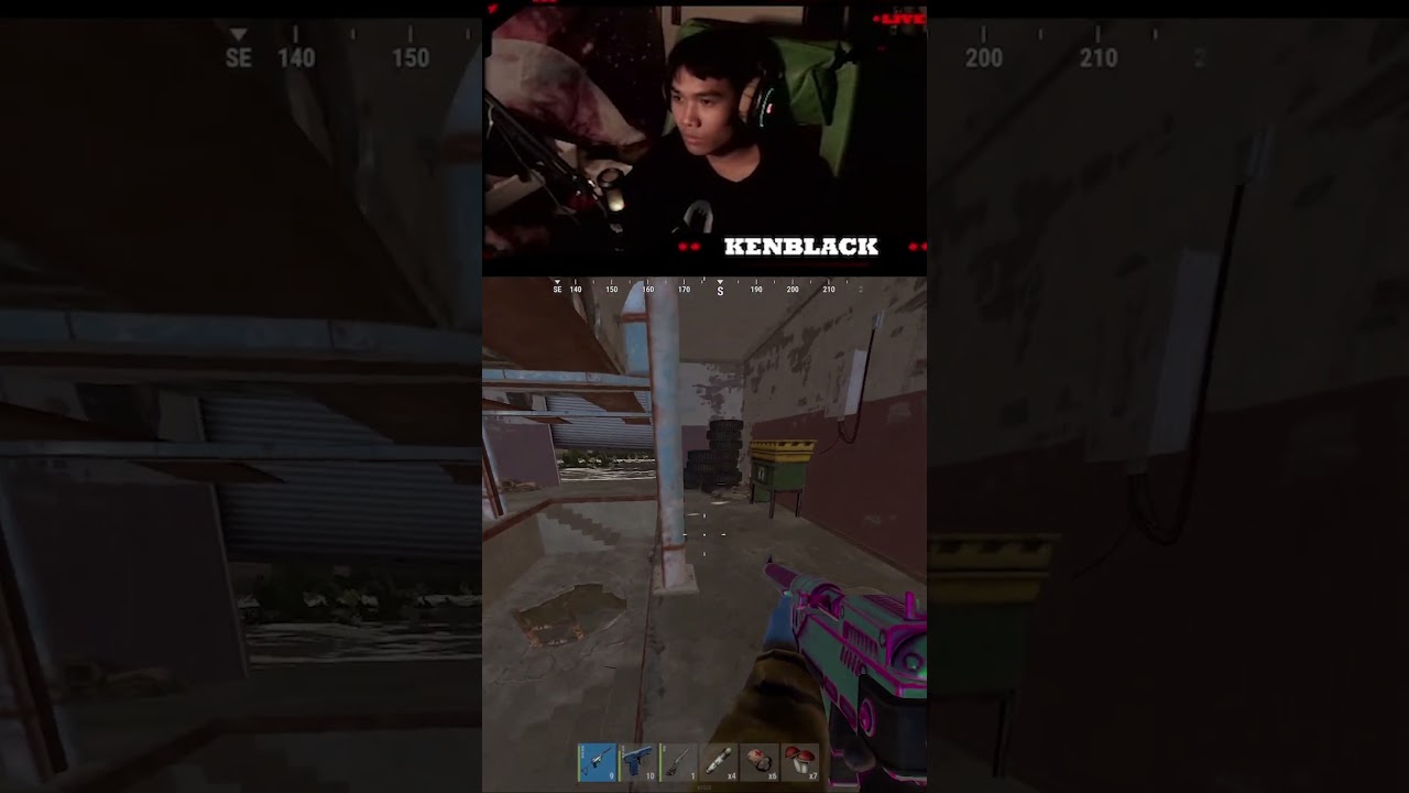 He is like Zombie =))  #kenblack #rust #gameplay #rustpvp