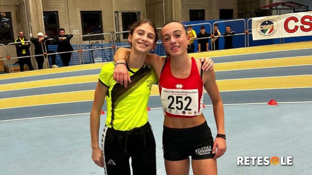 Atletica Csen, Ancona da record italiano con le cadette perugine Caligiana e Castellani