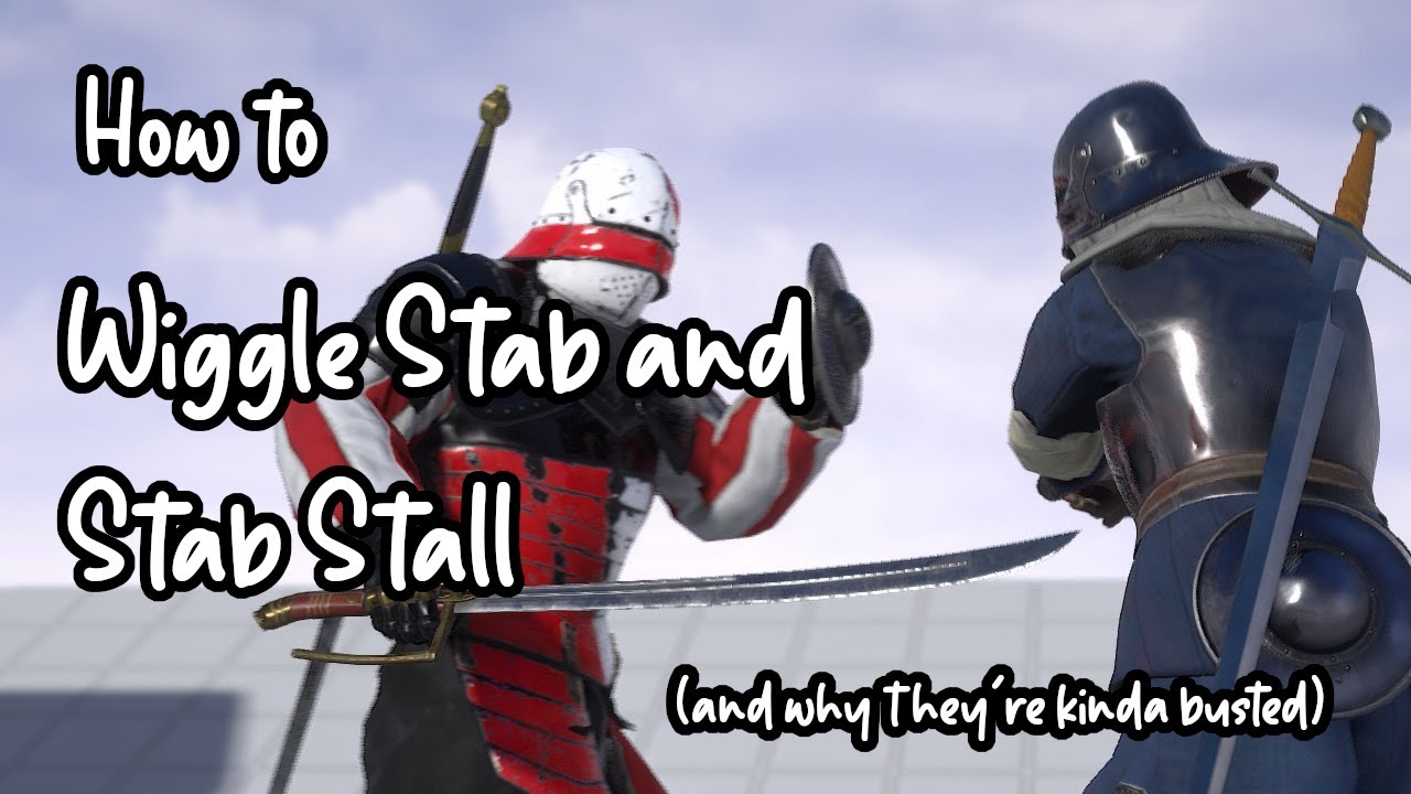 MORDHAU - How to wiggle stab and stab stall (stab drag) (and why they're kinda busted)