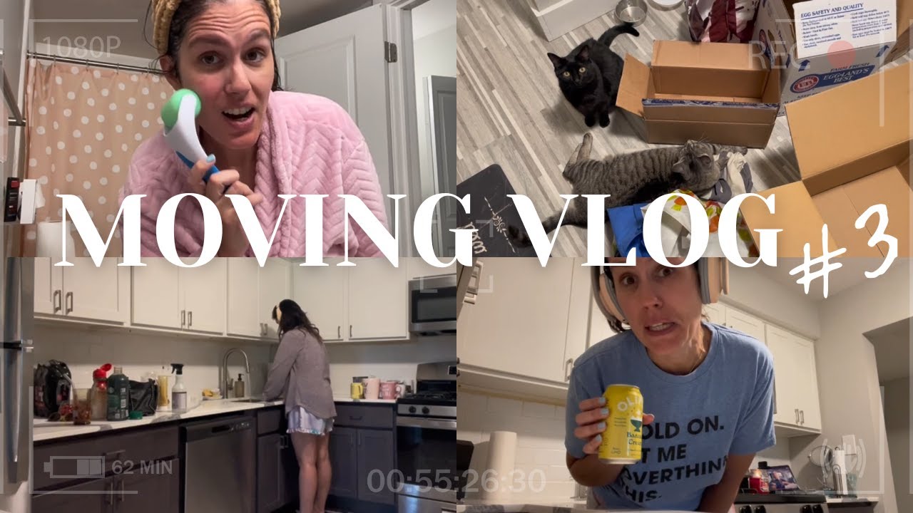 MOVING VLOG 3: in-depth skincare routine, more cleaning, cooking & packing, my boyfriend’s birthday!