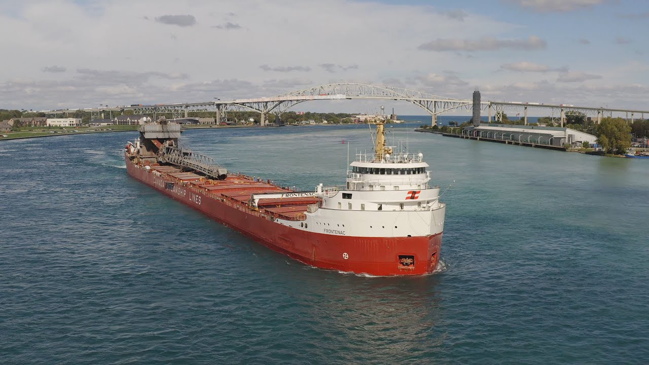 MV Frontenac lake freighter - Port Huron, MI - 10/05/2019 in 4K