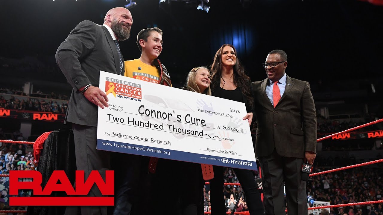 WWE & Connor's Cure team with Hyundai Hope on Wheels to battle pediatric cancer: Raw, Sept. 24, 2018