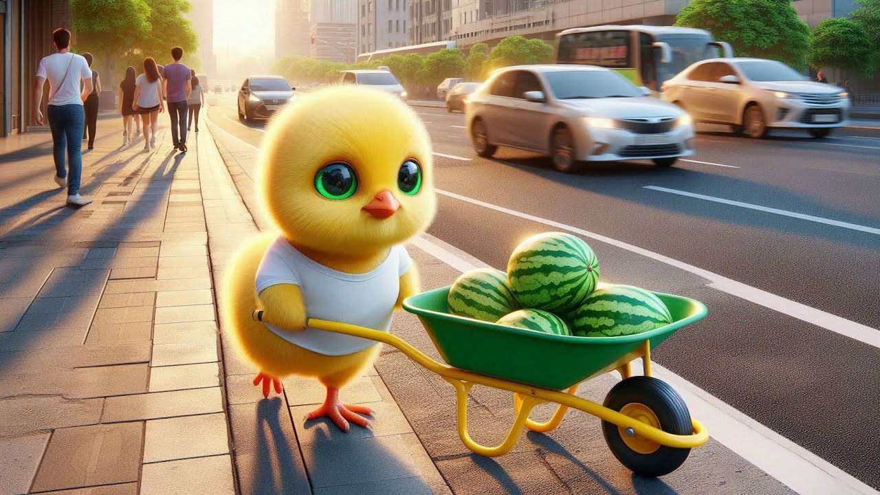 The Chick Who Earned His Bicycle🐣#ai #funny #cartoon #kidscartoon #viralvideo #animation #animals 