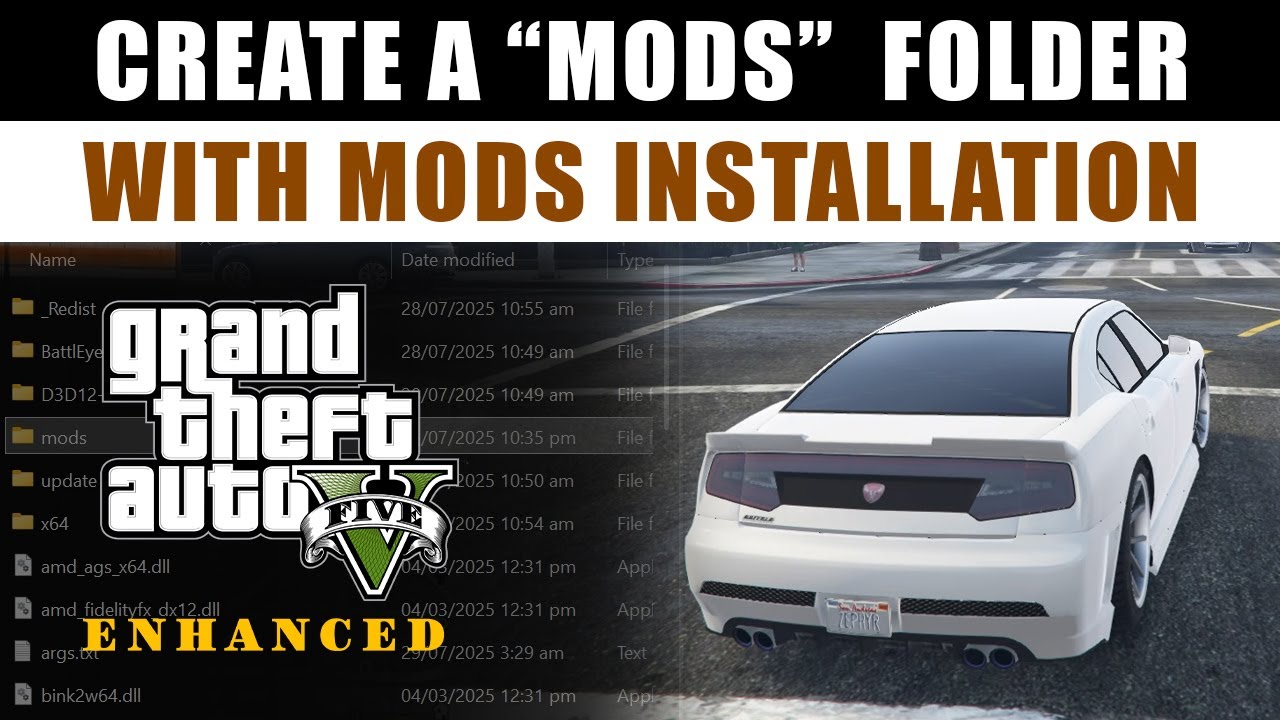 How to Create a Mods Folder in GTA V Enhanced (Fully Functional) 🔥