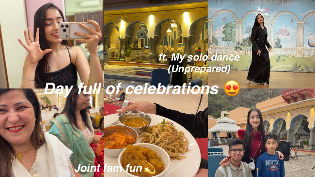 Day full of Celebrations ft. Joint Family *I was pushed on stage for a solo dance performance* 🥲❤️