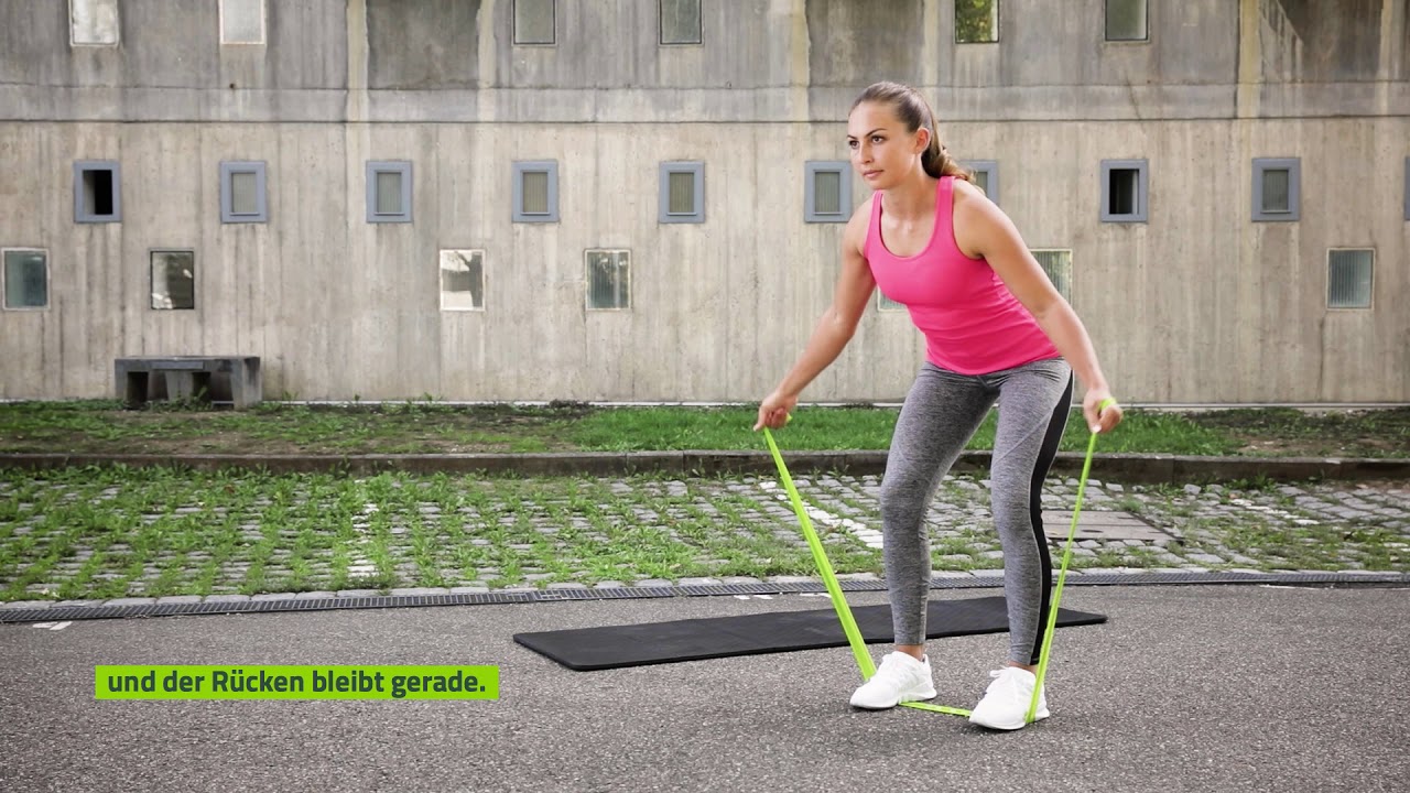 BARMER - Training mit dem Fitness-Band: Reverse Flies