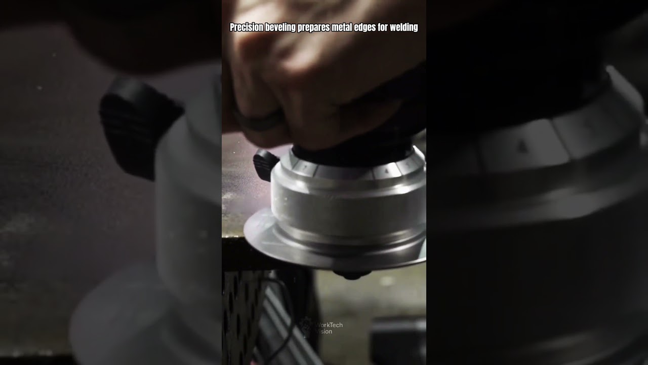 Metal Edge Beveling Process Using Mini Pneumatic Beveling Tool