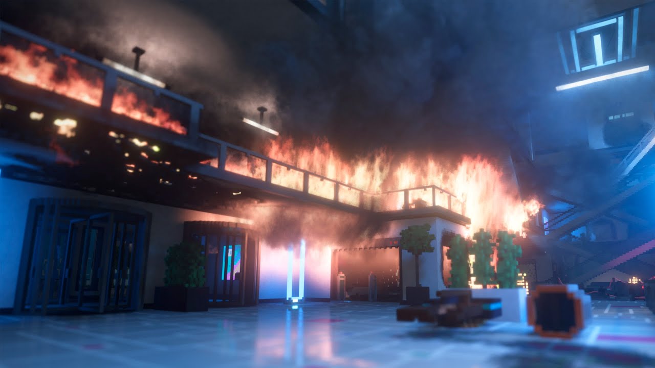 Sneaked into the mall at night and set it on fire with gasoline Teardown