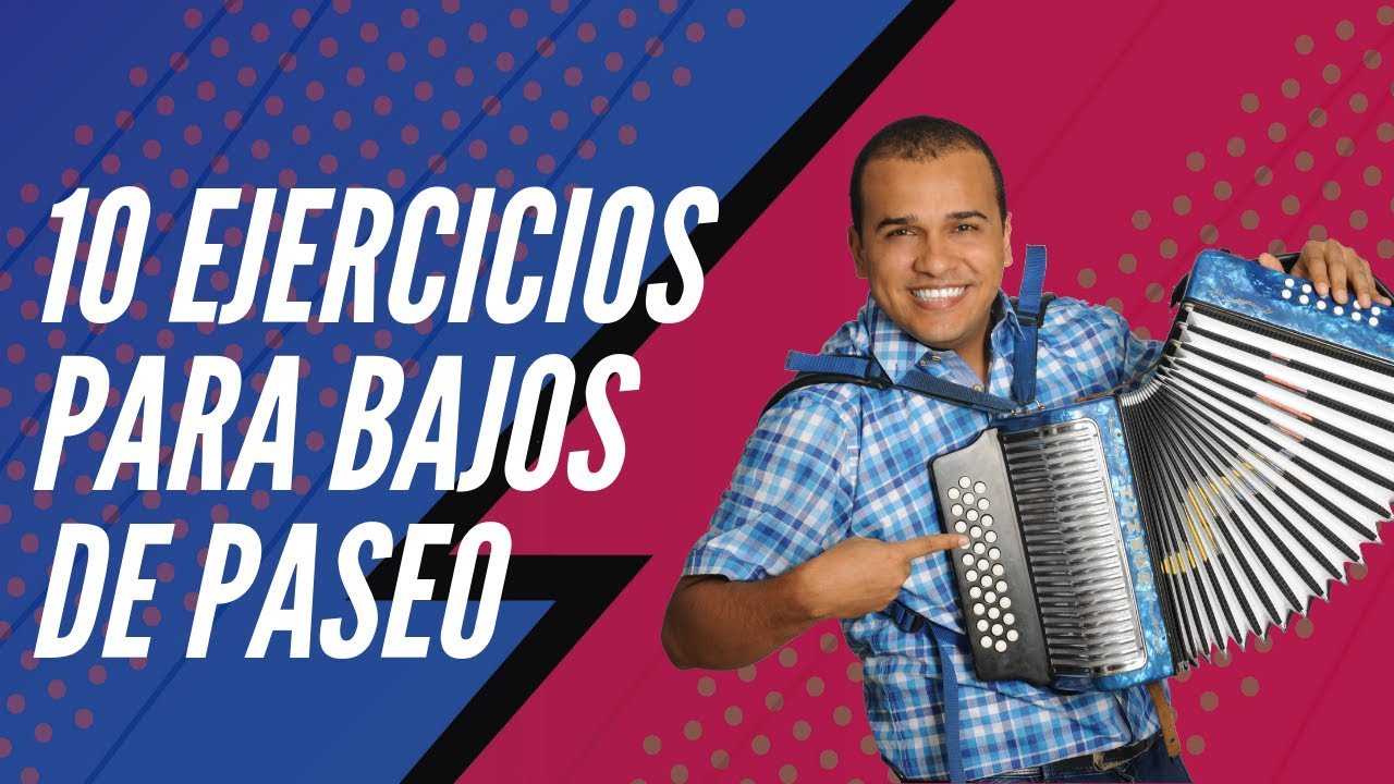 10 ejercicios para comenzar a Dominar los Bajos del Paseo En Acordeón Vallenato