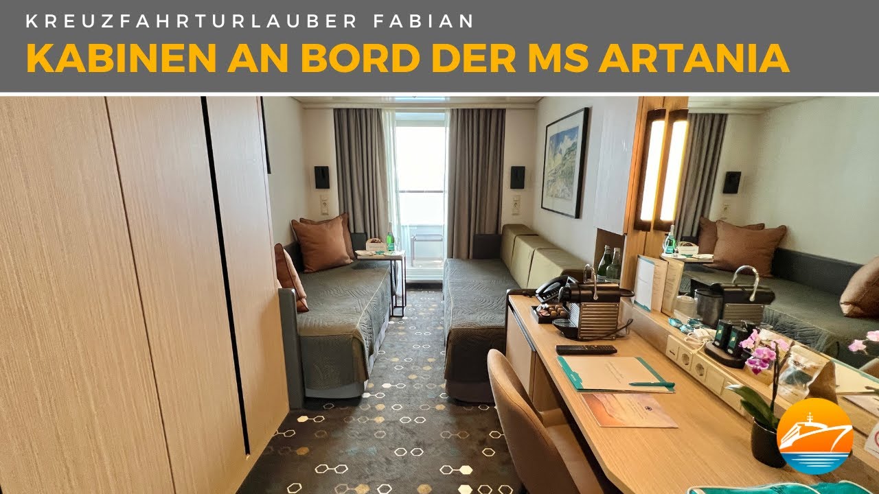 Die Kabinen der MS Artania im Detail - Außenkabinen und Balkonkabine - Phoenix Reisen