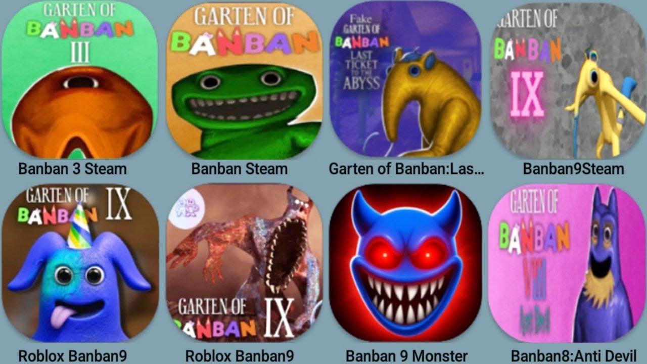 Мод Garden Of Banban 8, Banban 8 Mobile, Garden Of Banban 9 Mobile, Мод Banban 3, Banban 9 Roblox