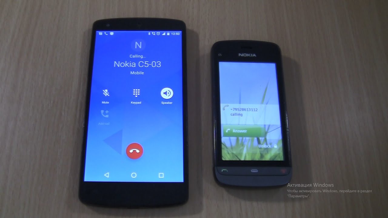 Incoming call & Outgoing call at the Same time Lg Nexus 5+Nokia c5-03