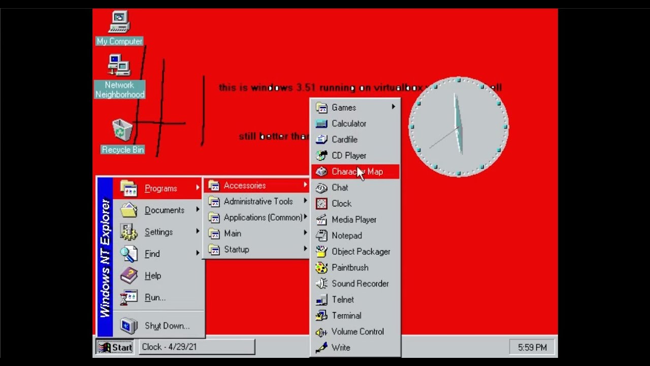 Windows NT 3.51 with Windows 95 shell