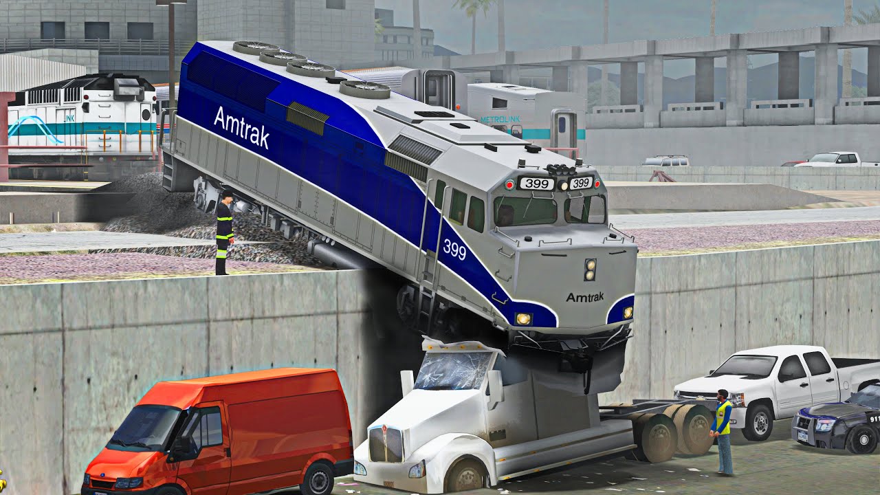 Runaway Amtrak Locomotive!