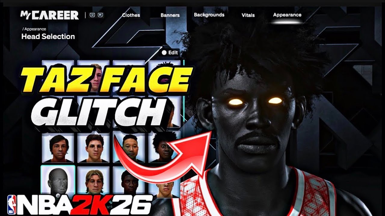 *NEW* HOW TO GET ALL BLACK TAZ FACE & BODY GLITCH IN NBA 2k26! *UPDATED METHOD*