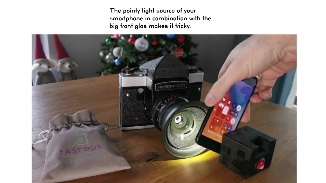 Shutter Tester - Alignment with film camera and lens