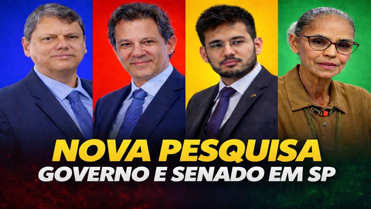 NOVA PESQUISA EM SÃO PAULO PARA GOVERNO E SENADO: Tarcísio perde no 2º turno???