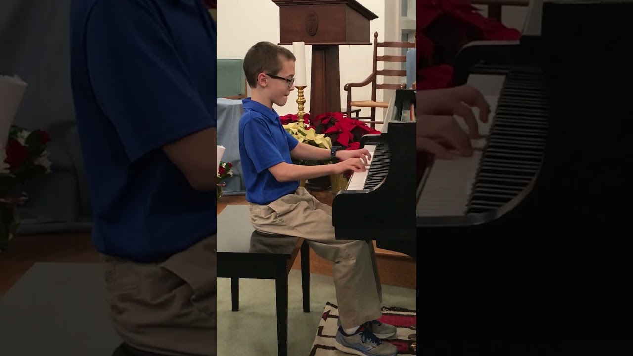 Beethoven: Sonatina Opus 5, performed by Peyton on piano, Dec 15, 2019.