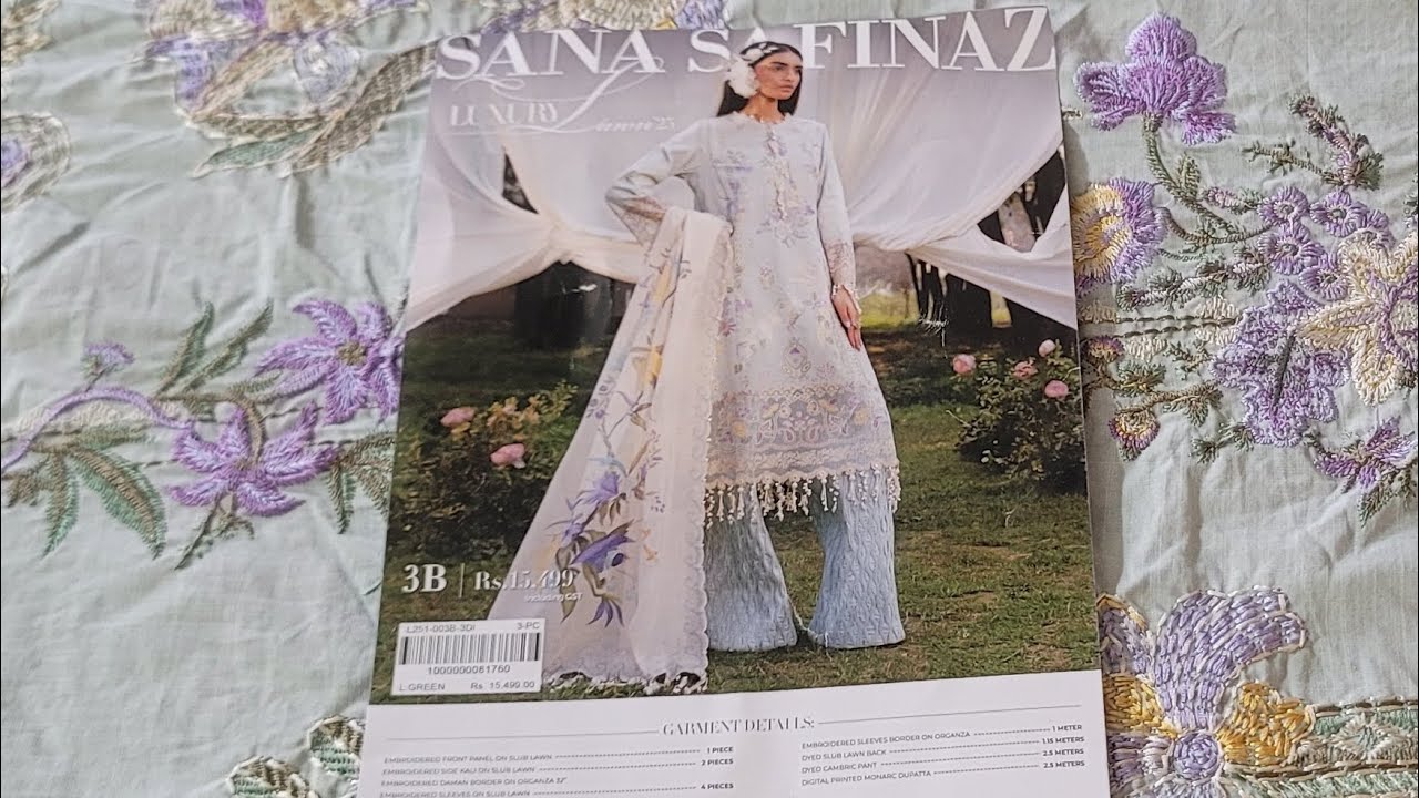 Sana Safinaz Luxury Lawn Collection 2025 Sale 50%