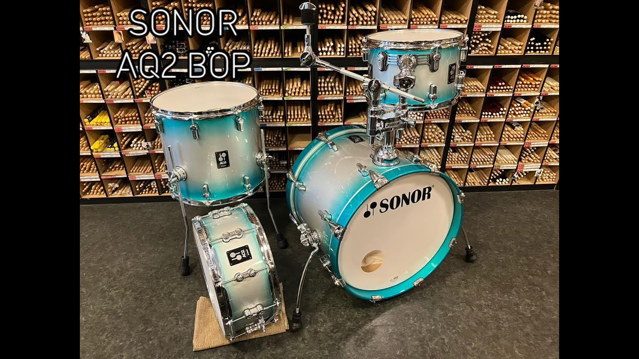 SONOR AQ2 Series Drum SN-AQ2BOP  AQ2 “バップ” / ASB(アクア・シルバー・バースト)