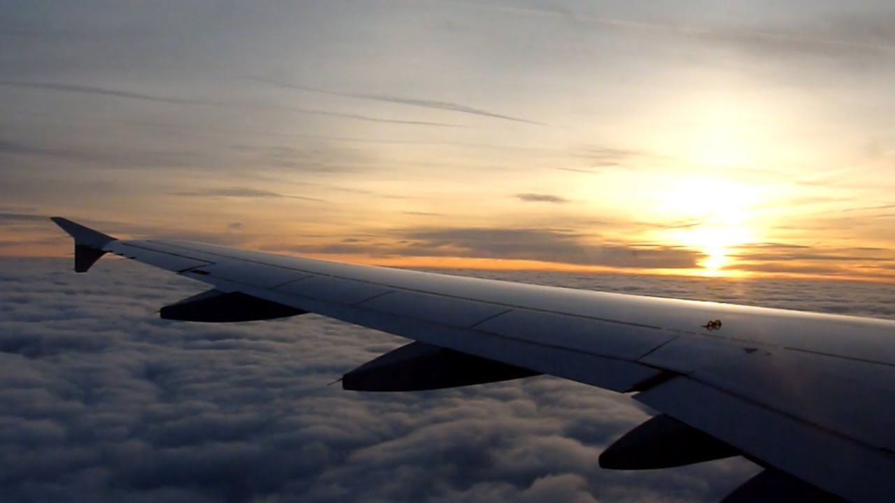Lufthansa Airbus A319 | SCENIC SUNRISE Takeoff from Birmingham to Munich