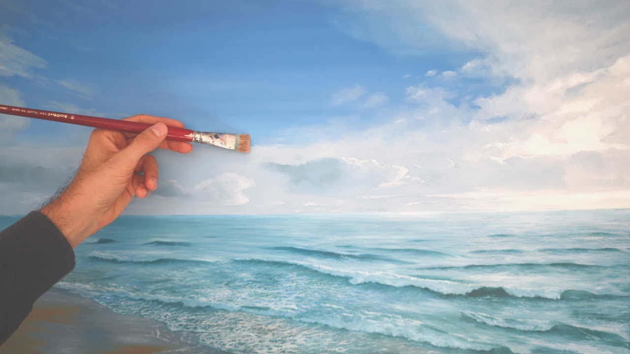 How to paint clouds - tutorial on how to paint realistic looking clouds